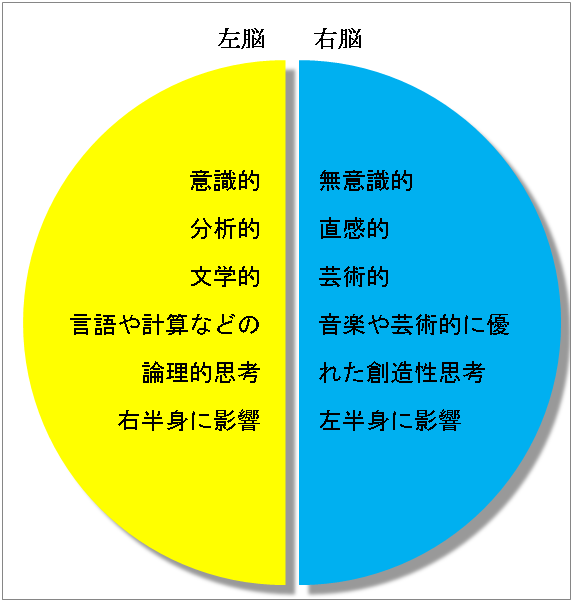 右脳・左脳グラフ
